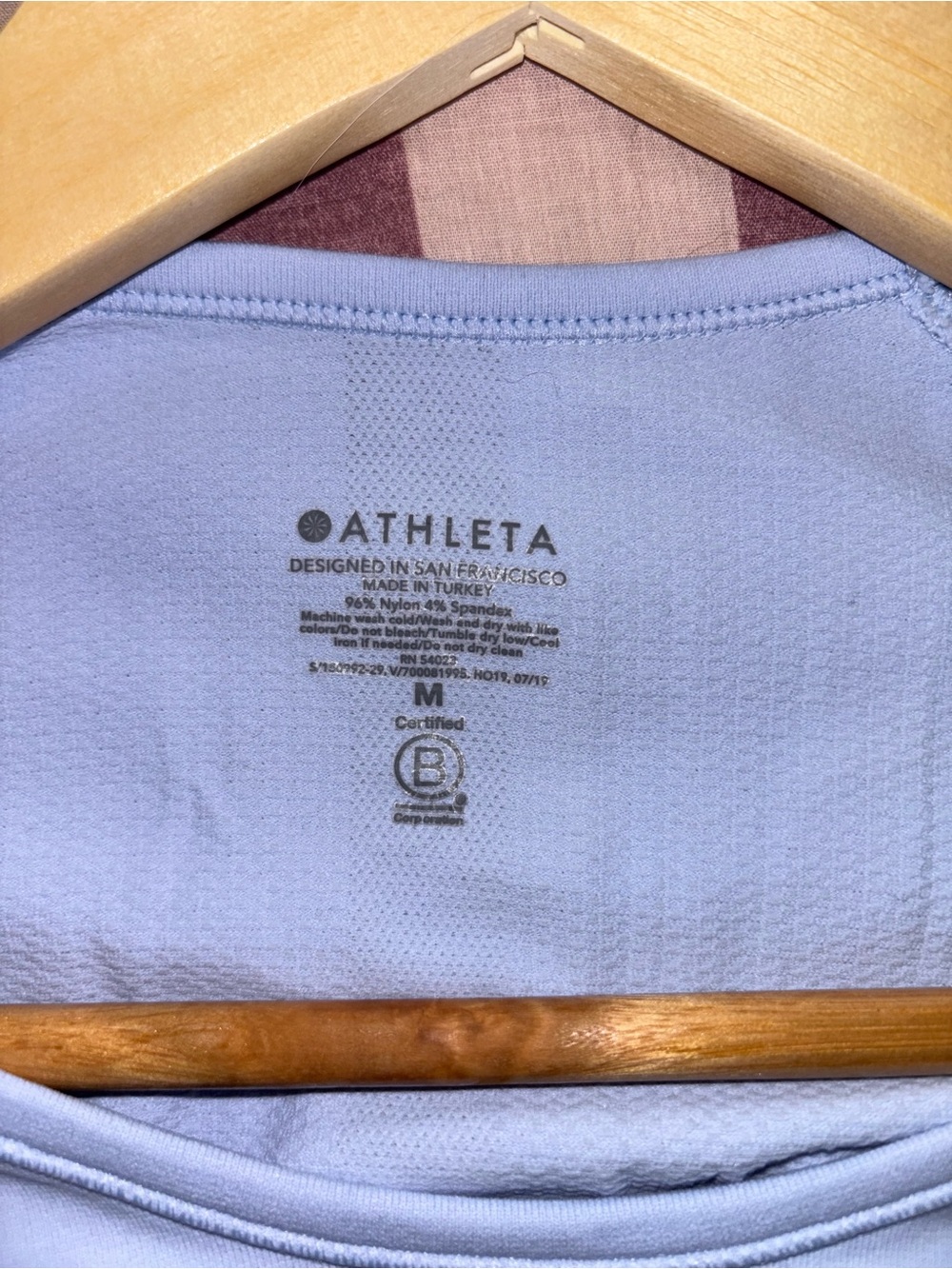 Athleta Women’s Long Sleeve Maternity Light Purple Active Shirt